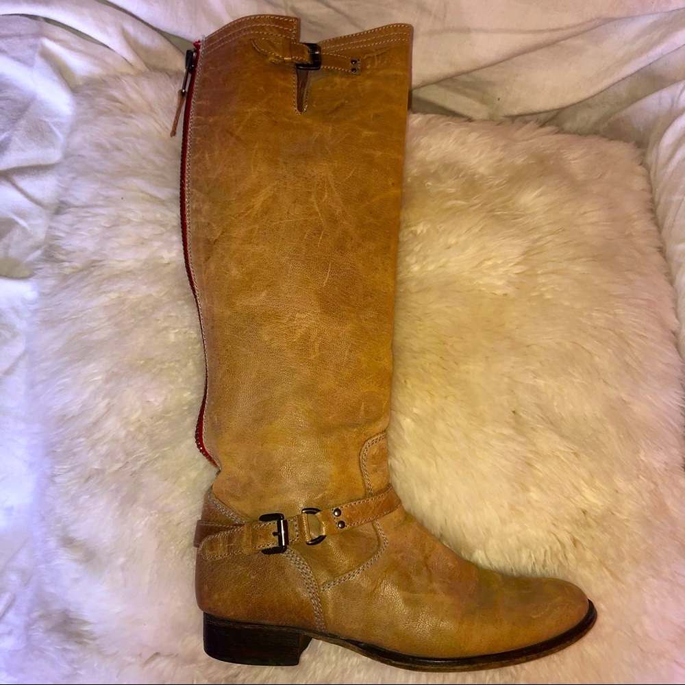 Steve Madden boots distressed leather size 9 roady